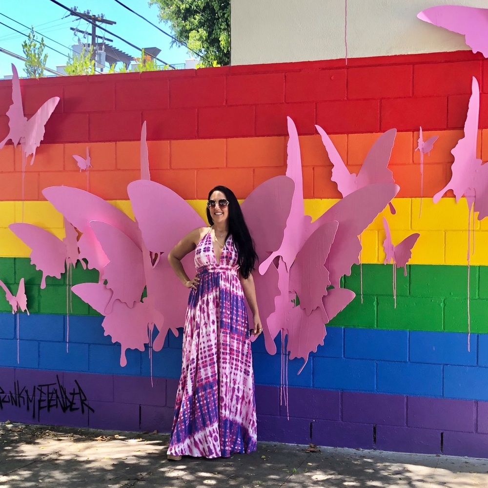 Forever21 Tie Dye Maxi Dress